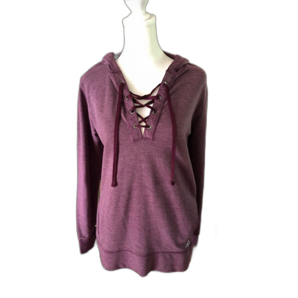 Autumn Plum Reebok Hooded Lightweight Sweatshirt